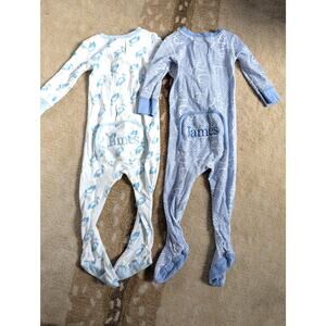 NWOT TBBC Buckley Footie Pajamas | 18-24 Months | "James" embroidery